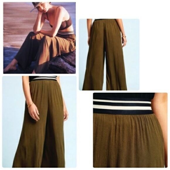Dolan left coast collection wide leg palazzo pant in green size medium NWT - Picture 5 of 7